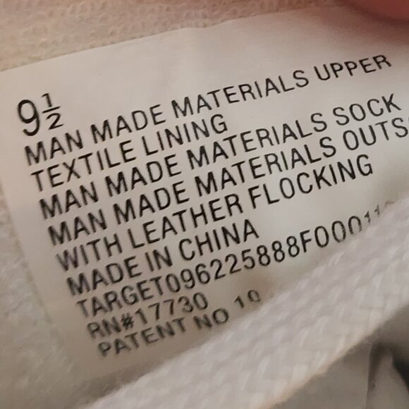 Universal Thread Goods White Leather Flocked Lace Up Flora Athletic Shoes Sz 9.5 - Picture 16 of 16